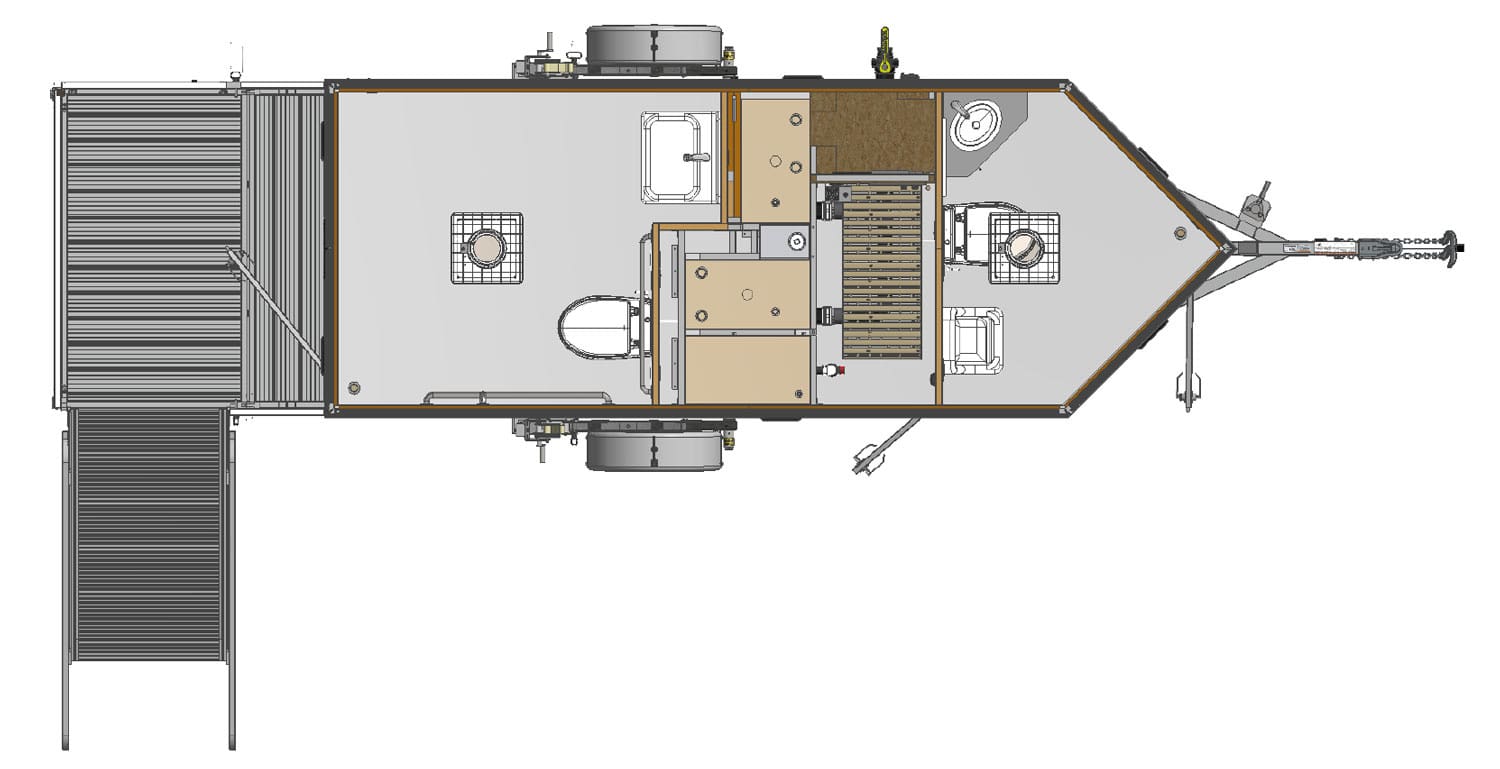 Luxury restroom floor plan